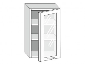 19.50.3 Шкаф настенный (h=913) на 500мм с 1-ой стекл. дверцей в Миассе - miass.magazinmebel.ru | фото