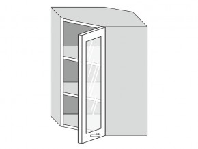19.60.3у Шкаф настенный (h=913) угловой на 600мм со стекл. дверцей в Миассе - miass.magazinmebel.ru | фото