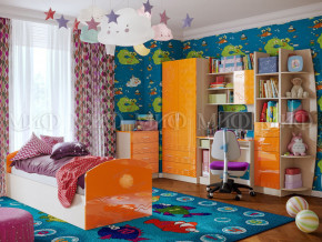 Детская комната Юниор-2 Оранжевый металлик в Миассе - miass.magazinmebel.ru | фото
