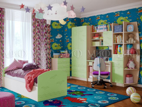 Детская комната Юниор-2 Салатовый в Миассе - miass.magazinmebel.ru | фото