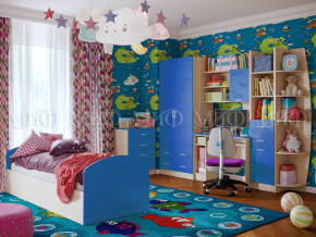 Детская комната Юниор-2 Синий в Миассе - miass.magazinmebel.ru | фото