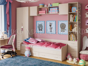 Детская комната Вега 1 Дуб беленый в Миассе - miass.magazinmebel.ru | фото