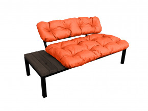 Диван Дачный со столиком оранжевая подушка в Миассе - miass.magazinmebel.ru | фото - изображение 1