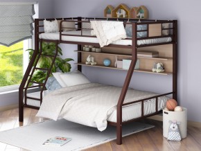 Двухъярусная кровать Гранада-1П коричневый в Миассе - miass.magazinmebel.ru | фото