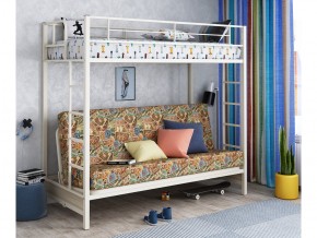 Двухъярусная кровать с диваном Мадлен Слоновая кость-марки в Миассе - miass.magazinmebel.ru | фото