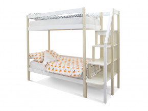 Двухъярусная кровать Svogen бежево-белый в Миассе - miass.magazinmebel.ru | фото