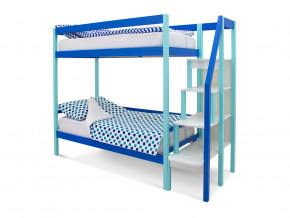 Двухъярусная кровать Svogen мятно-синий в Миассе - miass.magazinmebel.ru | фото