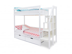 Двухъярусная кровать Svogen с ящиками белый в Миассе - miass.magazinmebel.ru | фото