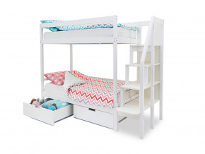 Двухъярусная кровать Svogen с ящиками белый в Миассе - miass.magazinmebel.ru | фото - изображение 2
