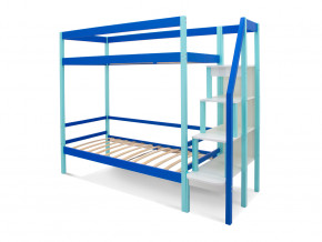 Двухъярусная кровать Svogen с ящиками мятно-синий в Миассе - miass.magazinmebel.ru | фото - изображение 2