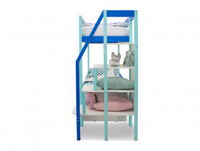 Двухъярусная кровать Svogen с ящиками мятно-синий в Миассе - miass.magazinmebel.ru | фото - изображение 4