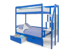 Двухъярусная кровать Svogen с ящиками синий в Миассе - miass.magazinmebel.ru | фото - изображение 2