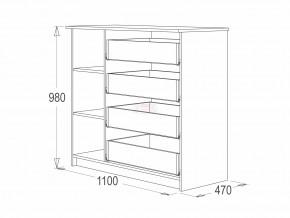 Комод 9 фант венге-млечный дуб в Миассе - miass.magazinmebel.ru | фото - изображение 2