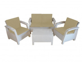 Комплект уличной мебели Yalta Premium Terrace Set белый в Миассе - miass.magazinmebel.ru | фото