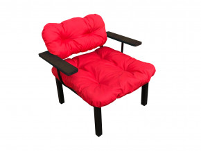Кресло Дачное красная подушка в Миассе - miass.magazinmebel.ru | фото