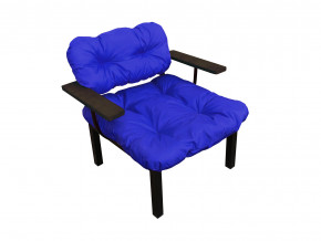 Кресло Дачное синяя подушка в Миассе - miass.magazinmebel.ru | фото