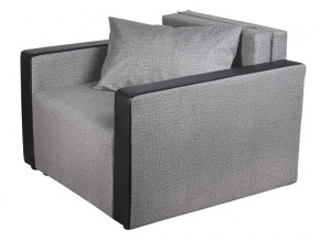 Кресло-кровать Милена с подлокотниками велюр серый в Миассе - miass.magazinmebel.ru | фото