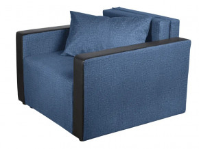 Кресло-кровать Милена с подлокотниками велюр синий в Миассе - miass.magazinmebel.ru | фото