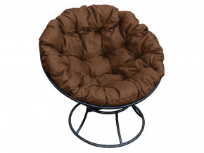 Кресло Папасан без ротанга коричневая подушка в Миассе - miass.magazinmebel.ru | фото
