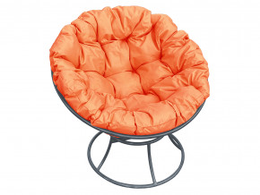 Кресло Папасан без ротанга оранжевая подушка в Миассе - miass.magazinmebel.ru | фото