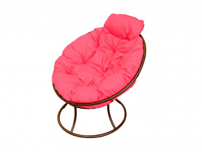 Кресло Папасан мини без ротанга розовая подушка в Миассе - miass.magazinmebel.ru | фото