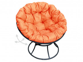 Кресло Папасан пружинка без ротанга оранжевая подушка в Миассе - miass.magazinmebel.ru | фото