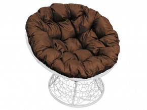 Кресло Папасан с ротангом коричневая подушка в Миассе - miass.magazinmebel.ru | фото