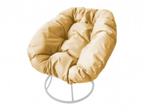 Кресло Пончик без ротанга бежевая подушка в Миассе - miass.magazinmebel.ru | фото