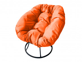 Кресло Пончик без ротанга оранжевая подушка в Миассе - miass.magazinmebel.ru | фото