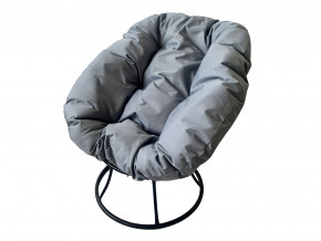 Кресло Пончик без ротанга серая подушка в Миассе - miass.magazinmebel.ru | фото