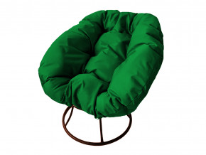 Кресло Пончик без ротанга зелёная подушка в Миассе - miass.magazinmebel.ru | фото