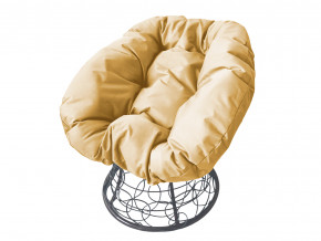 Кресло Пончик с ротангом бежевая подушка в Миассе - miass.magazinmebel.ru | фото