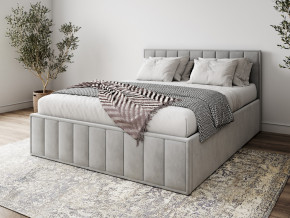 Кровать 1400 Лана серый велюр в Миассе - miass.magazinmebel.ru | фото