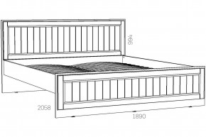 Кровать 1800 Оливия НМ 040.34-03 Х в Миассе - miass.magazinmebel.ru | фото - изображение 2