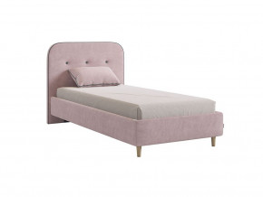 Кровать 900 Лео велюр нежно-розовый в Миассе - miass.magazinmebel.ru | фото