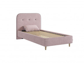 Кровать 900 Лео велюр нежно-розовый в Миассе - miass.magazinmebel.ru | фото - изображение 3