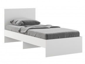 Кровать 900 Осло модуль М11 с настилом Лайт Белый в Миассе - miass.magazinmebel.ru | фото