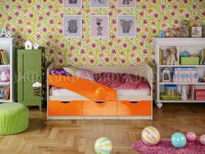 Кровать Бабочки 1800 Оранжевый металлик в Миассе - miass.magazinmebel.ru | фото