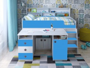 Кровать чердак Малыш-5 винтерберг-голубой в Миассе - miass.magazinmebel.ru | фото
