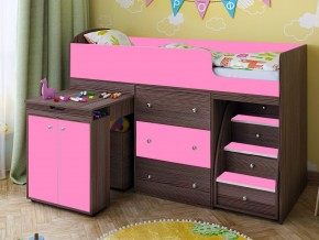 Кровать чердак Малыш 80х180 бодега-розовый в Миассе - miass.magazinmebel.ru | фото - изображение 1