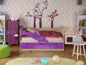 Кровать Дельфин-1 1800 Фиолетовый металлик в Миассе - miass.magazinmebel.ru | фото