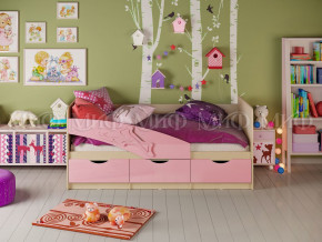Кровать Дельфин 1600 Розовый металлик в Миассе - miass.magazinmebel.ru | фото