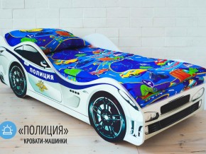 Кровать детская машина Полиции в Миассе - miass.magazinmebel.ru | фото