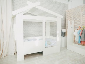 Кровать детская Теремок без ящика белая в Миассе - miass.magazinmebel.ru | фото