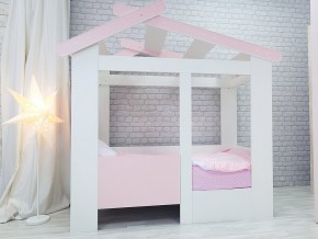 Кровать детская Теремок без ящика розовая в Миассе - miass.magazinmebel.ru | фото