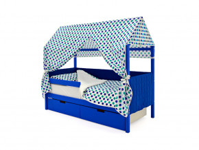 Кровать-домик мягкий Svogen с ящиками и бортиком синий в Миассе - miass.magazinmebel.ru | фото - изображение 6