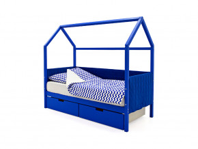 Кровать-домик мягкий Svogen с ящиками синий в Миассе - miass.magazinmebel.ru | фото