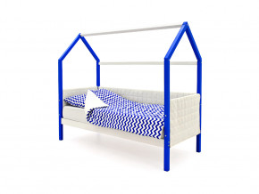 Кровать-домик мягкий Svogen сине-белый в Миассе - miass.magazinmebel.ru | фото