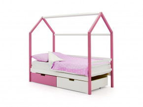 Кровать-домик Svogen с ящиками лаванда-белый в Миассе - miass.magazinmebel.ru | фото