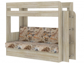 Кровать двухъярусная Карамель 75 сонома-саванна в Миассе - miass.magazinmebel.ru | фото